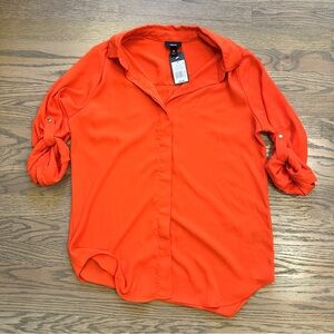 NWT Mossimo Supply Co. Tomato Red Blouse